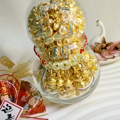 開運風水擺飾-《大葫蘆元寶瓶》2