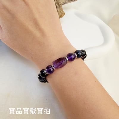 貴人/財富/心靈-《紫黃晶藍虎眼石手鍊》6