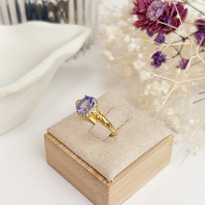 丹泉石金銀雙色戒指5