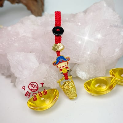 如意財神一桶金吊飾1