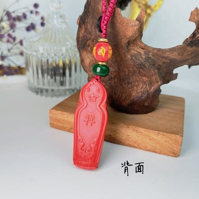 平安/靜心-《觀音紅硃砂吊飾》4