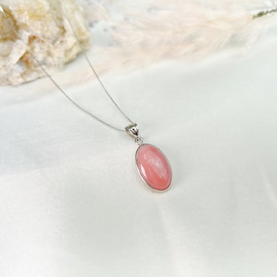 天然粉紅蛋白石項鍊3
