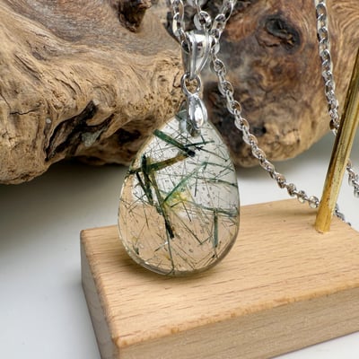 事業/招財-《原礦綠髮晶項鍊》4