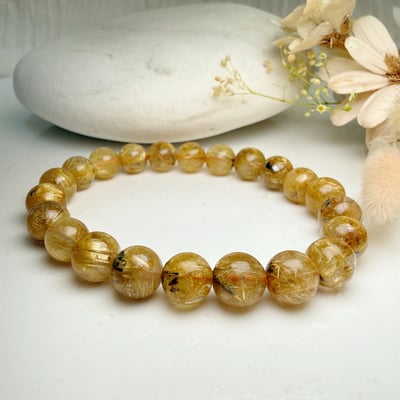 招財聚財/增加運勢-《8.5mm滿絲礦母鈦晶手鍊》3