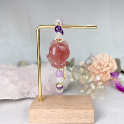 貴人/事業/財富-《草莓晶狐狸·貴人水晶手鍊》4