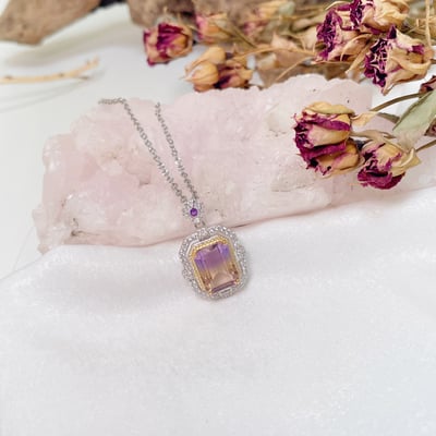 大克拉數紫黃晶項鍊4