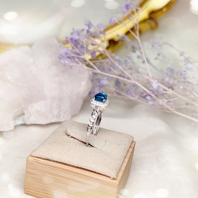 糖塔海藍寶戒指6