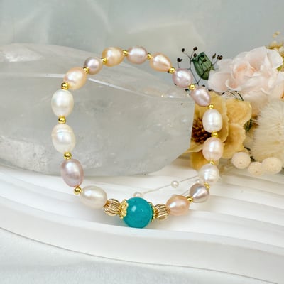 健康守護/好氣色-《彩色珍珠天河石手鍊》2