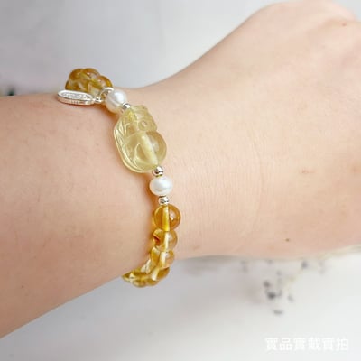 招財/擋煞/防小人-《黃水晶貔貅手鍊》5