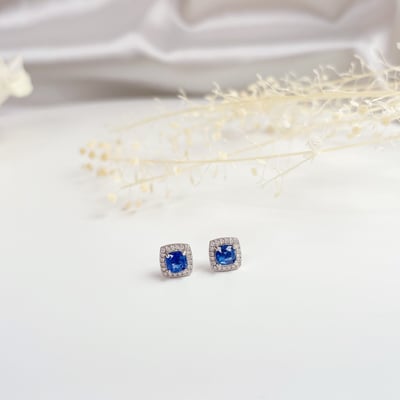 輕奢珠寶～藍晶石耳環2