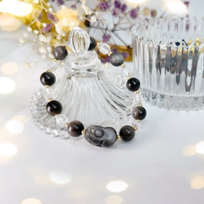 銀曜貔貅·白水晶手鍊2