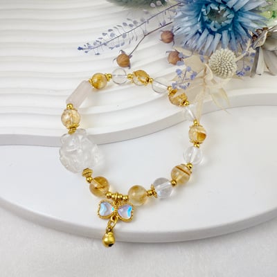 財富能量/貴人運-《白水晶九尾狐手鍊》2