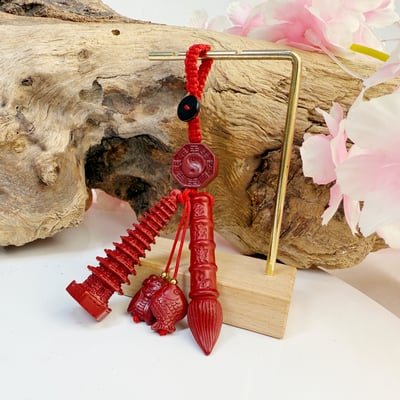 智慧/平安/考運-《金榜題名八卦硃砂吊飾》4