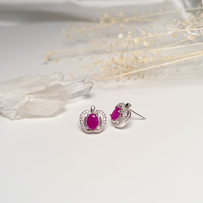 輕奢珠寶紅寶耳環2