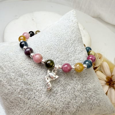 健康+財富-《純銀狐狸碧璽能量手鍊》5