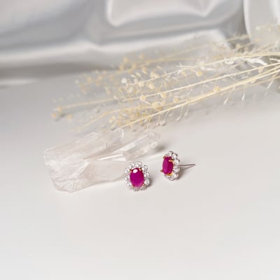 輕奢珠寶紅寶耳環4