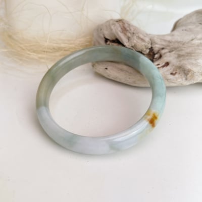 平安吉祥/養護磁場-《天然雙色翡翠手鐲》6