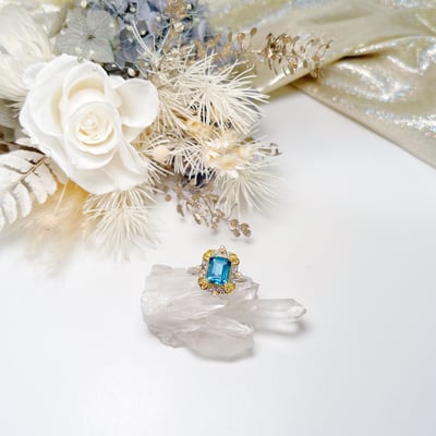 長型拓帕石戒指2