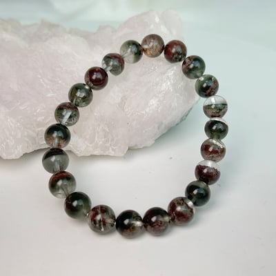 穩定心靈/招財助事業-《9mm綠幽靈聚寶盆水晶手鍊》1