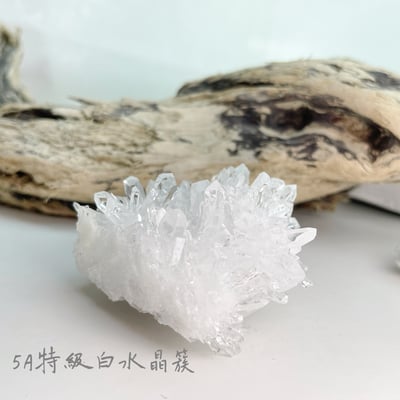 擋煞平安/改善磁場-《頂級旺花白水晶簇原礦擺件》53