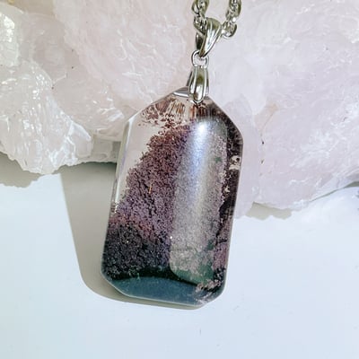 收藏級-清料紅幽靈水晶項鍊1