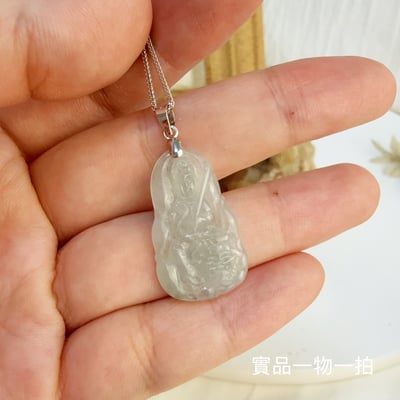 智慧呈祥/考運提升-《冰種翡翠文殊菩薩項鍊》7