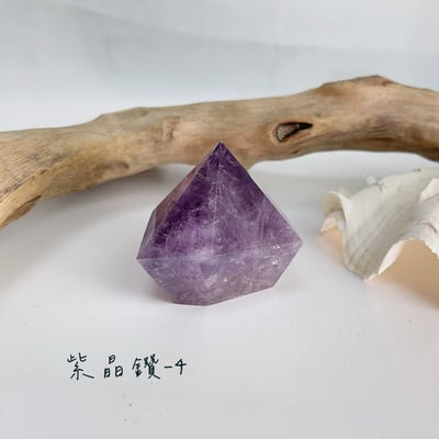紫晶鑽水晶柱能量擺件4