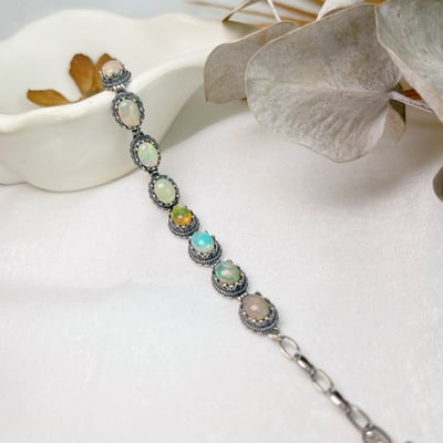 高火彩蛋白石排鍊5