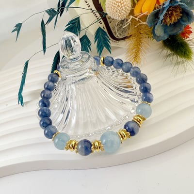 心靈力量/財富豐盈-《金色年華藍晶石手鍊》5