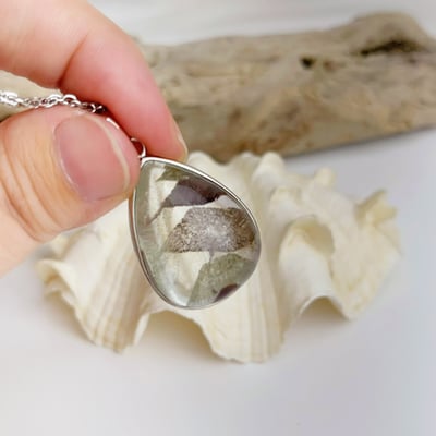 事業/財富-《紅綠相間層山幽靈水晶項鍊》5