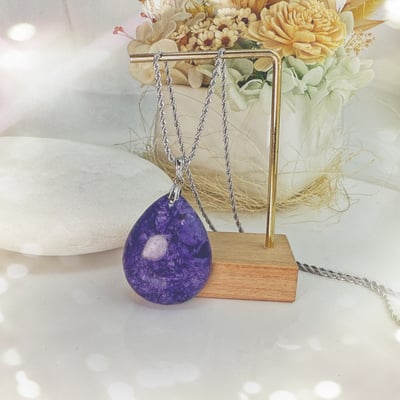 自信/活力/貴人-《水滴形紫龍晶項鍊》4