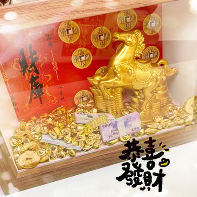 招財/貴人/開運-《馬年開運銅馬相框擺件》3