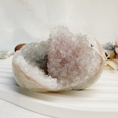 聚財聚氣/水晶能量-《原礦仙人掌白晶鎮》5