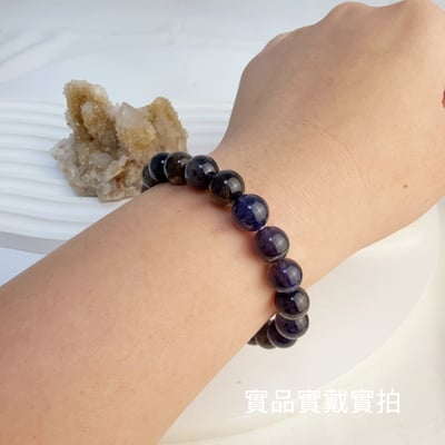 心靈/智慧/事業-《9mm高品血滴菫青石手鍊》6