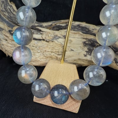 擋煞/沉穩/堅定-《11mm彩色高光拉長石手鍊》5