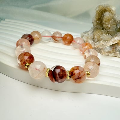 運勢/氣場/健康-《膠花水晶手鍊》2