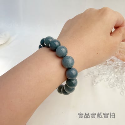 珍品收藏/守護的能量-《12.5mm瓜料翡翠手珠》6