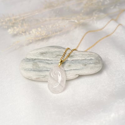 翡翠-如意白玉項鍊2