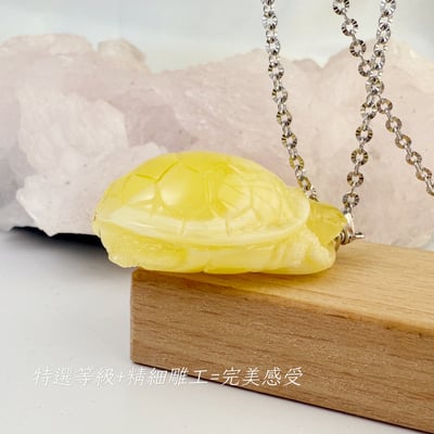 避邪擋煞/招財納福-《錢龜琥珀蜜蠟項鍊》5