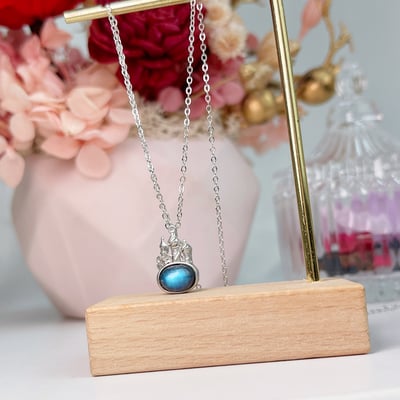 穩定磁場/守護的力量-《高檔藍韻光拉長石城堡項鍊》2