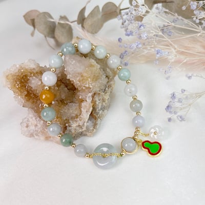 平安扣玉/平安無事-《天然A貨翡翠平安扣手鍊》4