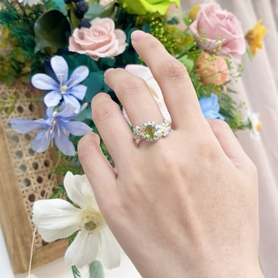 事業寶石-綠意盎然橄欖石戒指7