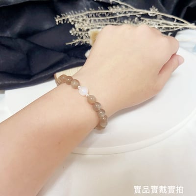 心靈寶石/溫暖的力量-《天然奶茶月光石手鍊》5