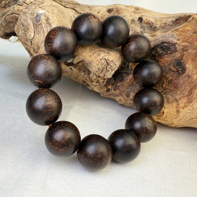 清香味/避邪安神-《19mm越南芽莊密結沉香手珠》5