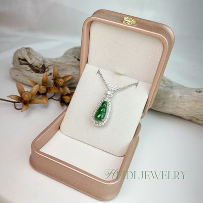 福氣平安/財富豐收《滿綠福豆翡翠項鍊》6