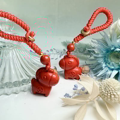 平安/開運/本命年-《馬上有錢硃砂吊飾》4