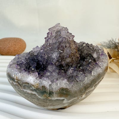 聚財聚氣/水晶能量-《原礦仙人掌紫晶鎮》6