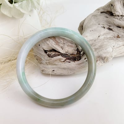 平安吉祥/養護磁場-《天然雙色翡翠手鐲》3