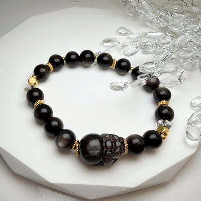 招財/避邪/防小人-《高檔銀曜貔貅設計款手鍊》2