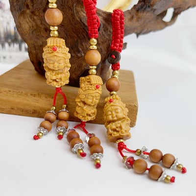 媽祖吊飾/避邪檀木-《檀木媽祖平安吊飾》3